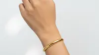 Model Gelang Emas Gelang Hollow 24K (Gemini)