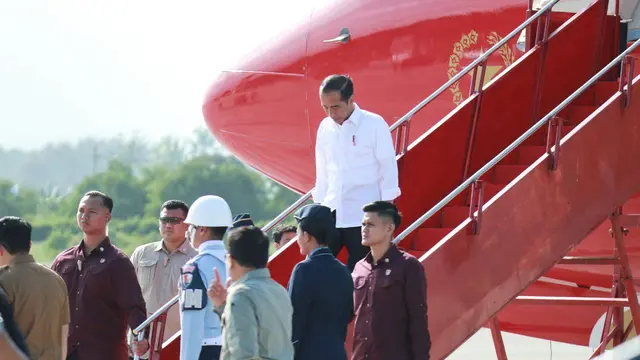 Presiden Jokowi tiba di Bandara Banyuwangi (Istimewa)