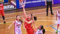 Tim basket putri Generasi Muda Cirebon (GMC) menembus semifinal kompetisi Srikandi Cup 2019, Rabu (24/4/2019). (Bola.com/Vincentius Atmaja)