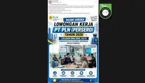 Cek Fakta: Tidak Benar Tautan Pendaftaran Lowongan Kerja PLN 2026