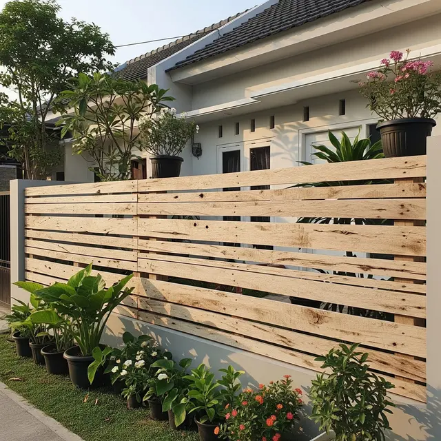 9 Desain Pagar Rumah dari Kayu Bekas tapi Terlihat Estetika, Unik dan Ramah Lingkungan