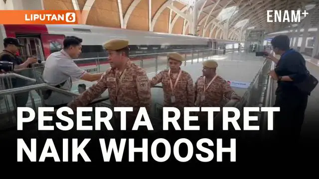 VIDEO: Puluhan Kepala Daerah Peserta Retret Naik Whoosh Menuju IPDN Jatinangor