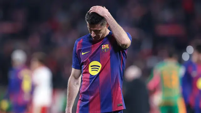 Foto: Reaksi Pemain Barcelona Setelah Dipermalukan Girona di Liga Spanyol