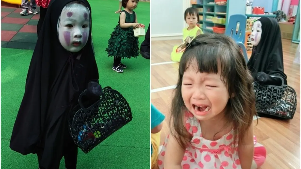 Jadi Hantu dari 'Spirited Away', Momo Buat Temannya Menangis