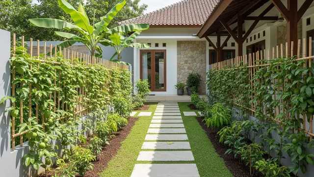 Kebun Buah Mini dengan Jalan Setapak Minimalis