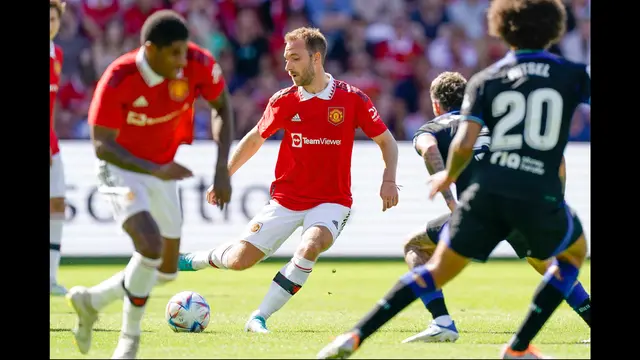 Foto: Debut Menjanjikan Christian Eriksen saat MU Melawan Atletico Madrid