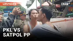 Penertiban PKL di Senen Ricuh, PKL dan Satpol PP Nyaris Baku Hantam