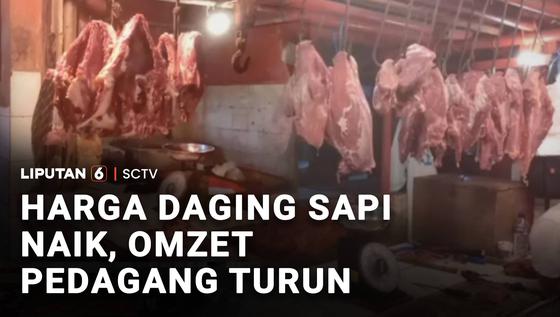 Harga Daging Sapi Naik, Omzet Pedagang Turun