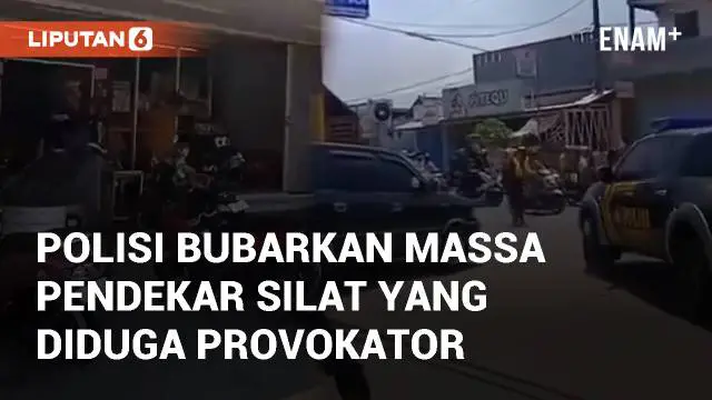 VIDEO: Viral Polisi Bubarkan Massa Pendekar Silat yang Diduga Jadi Provokator