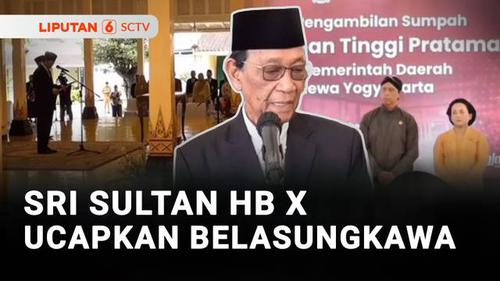 Sri Sultan Hamengku Buwono X Ucapkan Belasungkawa