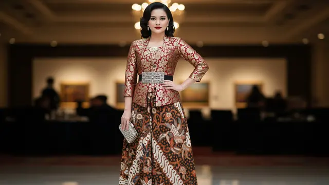 Ide Aksesoris Sepatu untuk Atasan Brokat dan Bawahan Batik (Image by Gemini AI)