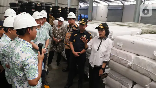 Sri Mulyani Datangi Pusat Logistik Berikat