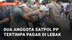 Dua anggota Satpol PP Lebak terluka saat mengamankan aksi demonstrasi. Peristiwa ini terjadi di Gedung DPRD Lebak pada Senin siang, (23/9/2024)