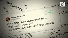 Kencangnya lari Lalu Muhammad Zohri membuat warganet membuat cuitan lucu yang bikin ngakak.