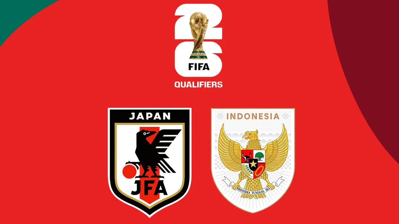 Kualifikasi Piala Dunia 2026 Zona Asia - Jepang Vs Timnas Indonesia - Ilustrasi Logo