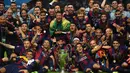 Barcelona (5 kali juara) - Barcelona menjadi klub asal Spanyol kedua yang meraih banyak juara di Liga Champions. Tahun juara: 1992, 2006, 2009, 2011, 2015. (AFP/Patrik Stollarz)