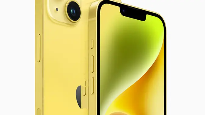 <p>iPhone 14 Series dengan warna kuning (Apple)</p>