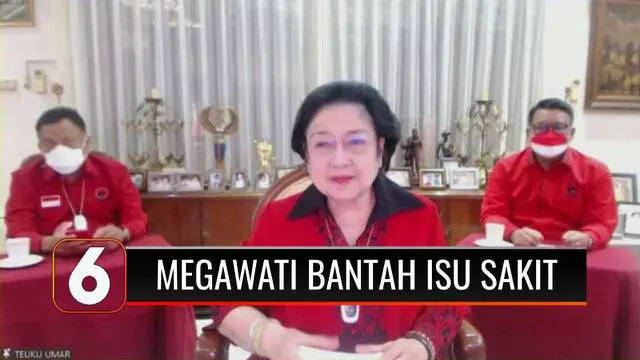 Ketua Umum PDIP, Megawati Soekarnoputri tampil dalam acara Pembekalan Kader PDIP secara daring. Kemunculan Megawati Soekarnoputri sekaligus menepis isu dirinya sakit.