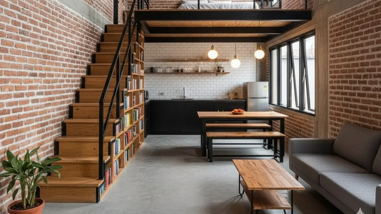 Inspirasi Desain Rumah Mezzanine 5x8