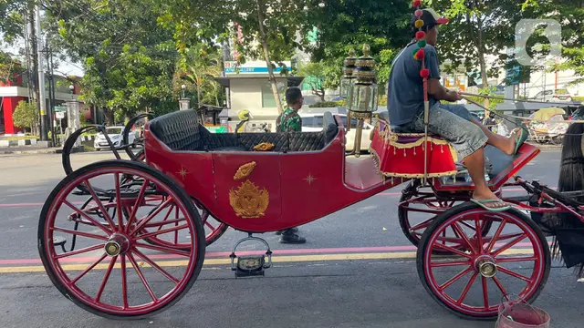 Kereta Kuda Jelang Upacara Ngunduh Mantu Kaesang Pangarep dan Erina Gudono