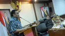 Menteri Perdagangan Rahmat Gobel memberikan sambutan seusai menandatangi MoU perizinan pelaku usaha mikro, Jakarta, Jum'at (30/1/2015). (Liputan6.com/Andrian M Tunay)