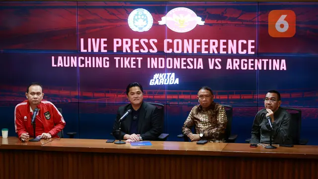 Press Conference Launching Tiket Timnas Indonesia vs Argentina