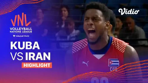 VIDEO: Laga Seru! Kuba Kalahkan Iran di Volleyball Nations League 2023 Putra
