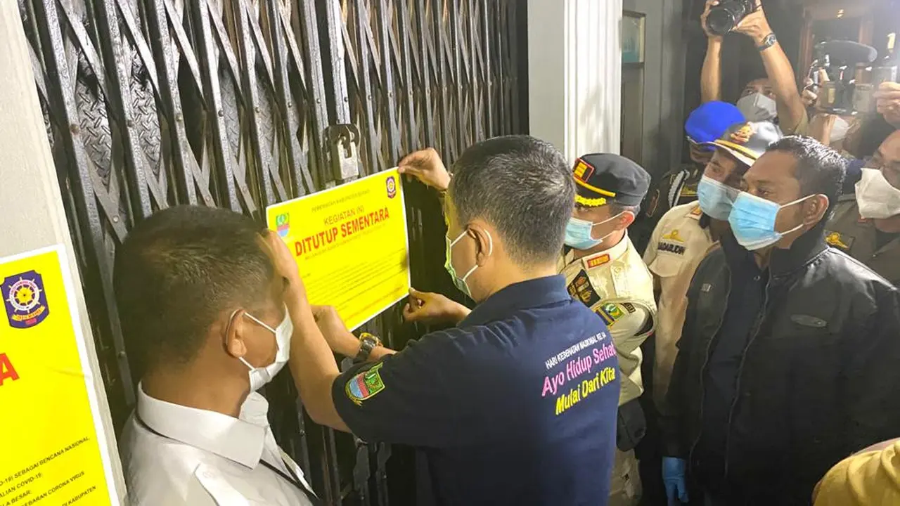 Langgar PPKM, Tempat Hiburan Malam di Bekasi Disegel