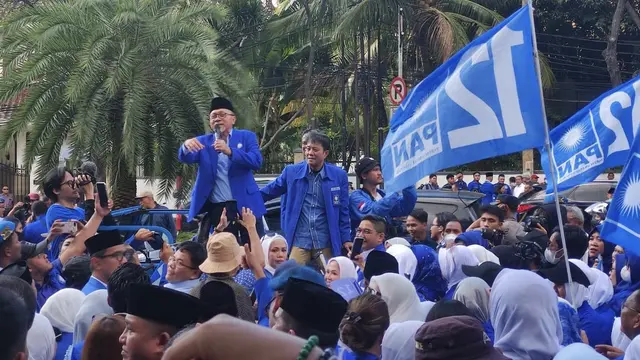 Partai Amanat Nasional (PAN) resmi mendaftarkan bakal calon legislatif (Bacaleg) ke Komisi Pemilihan Umum (KPU) RI, Jakarta Pusat, Jumat (12/5/2023).