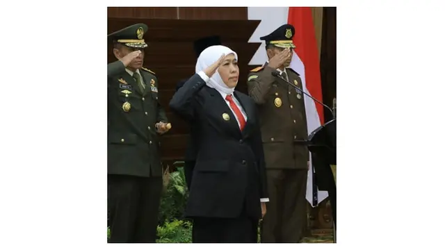 Khofifah Juga Berpesan Menjadi Paskibraka Bukan Sekadar Mengibarkan dan Menurunkan Bendera.