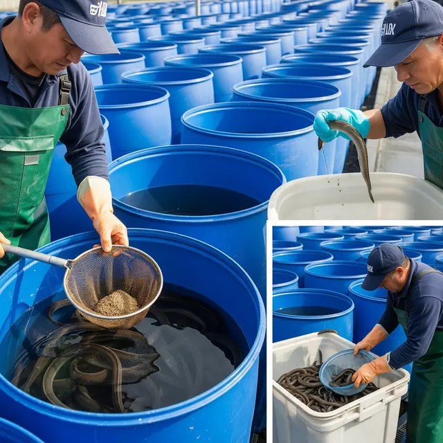 Cara Ternak Belut di Drum Plastik Tanpa Lumpur (Image by Gemini AI)