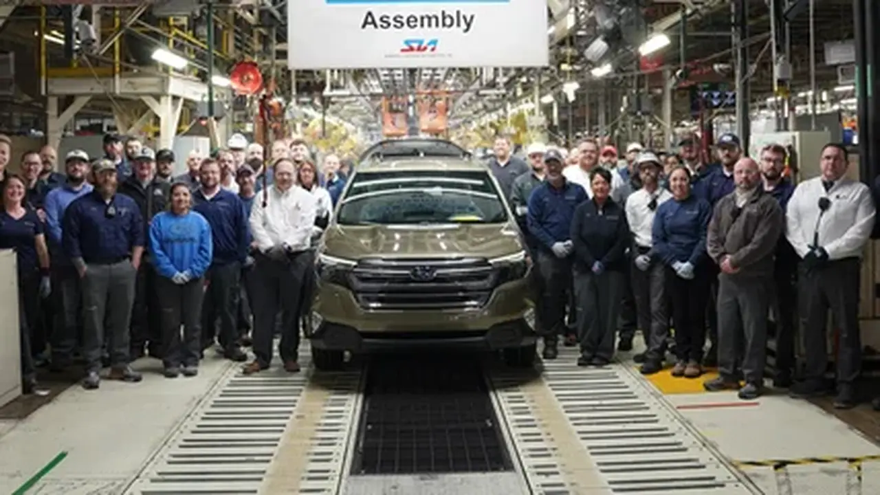 Perayaan Perakitan Jalur Produksi Subaru di Pabrik SIA Indiana