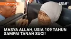 Momen haru dan inspiratif saat Mbah Sumbuk tiba di Bandara Internasional King Abdulaziz, Jeddah, Minggu pagi (18/5), pukul 06.25 WAS, via jalur cepat Makkah Route.
