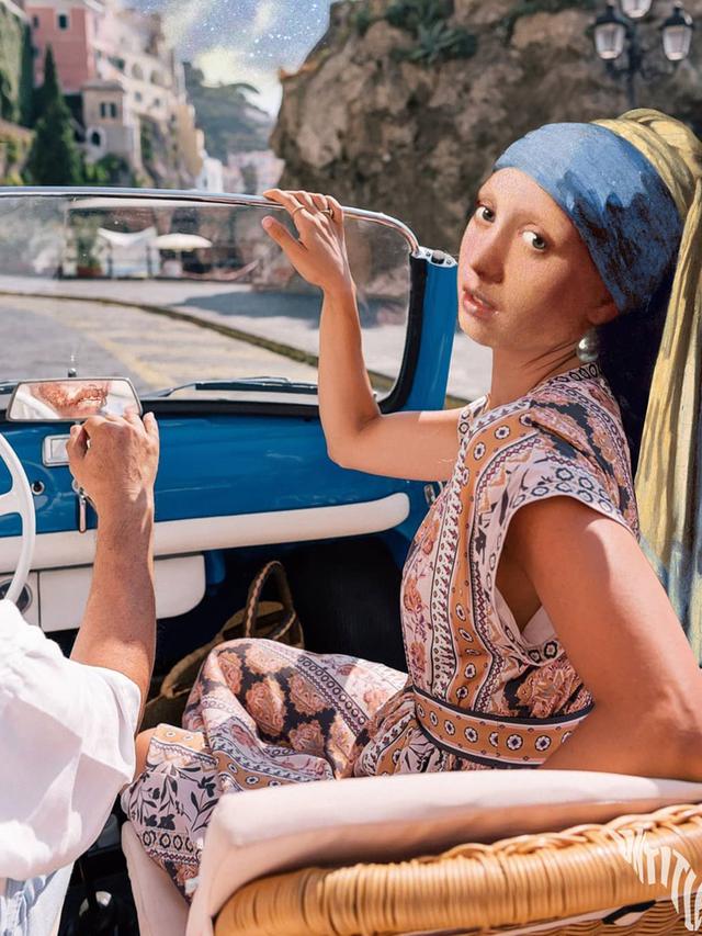 6 Ilustrasi Jika 'Girl with a Pearl Earring' Hidup di Dunia Nyata Ini Bikin Tepuk Jidat