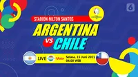 Argentina vs Chile (liputan6.com/Abdillah)