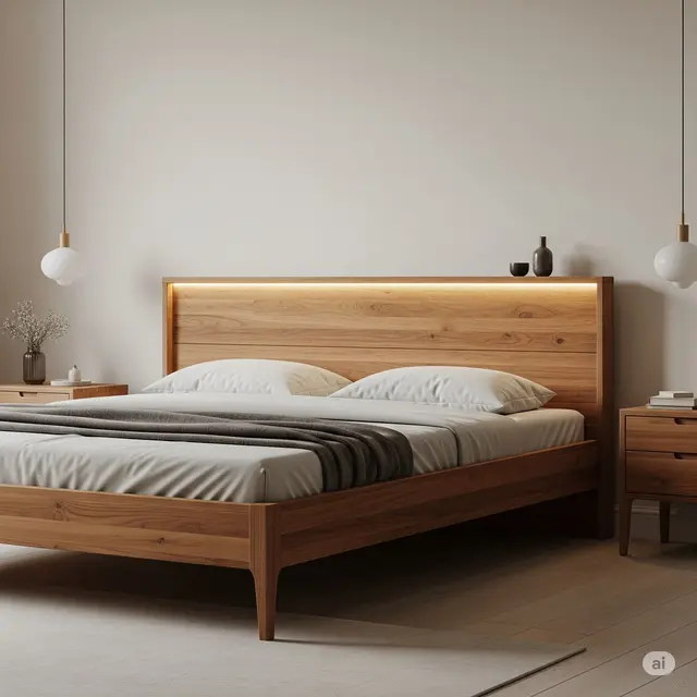 Gambar Model Tempat Tidur Kayu Jati. Foto: Gemini