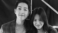 Song Joong Ki dan Song Hye Kyo kerap memperlihatkan kemesraan mereka. Di berbagai acara,mereka sering kali tampil berdua. (Liputan6.com/IG/_songhyekyo1122_)