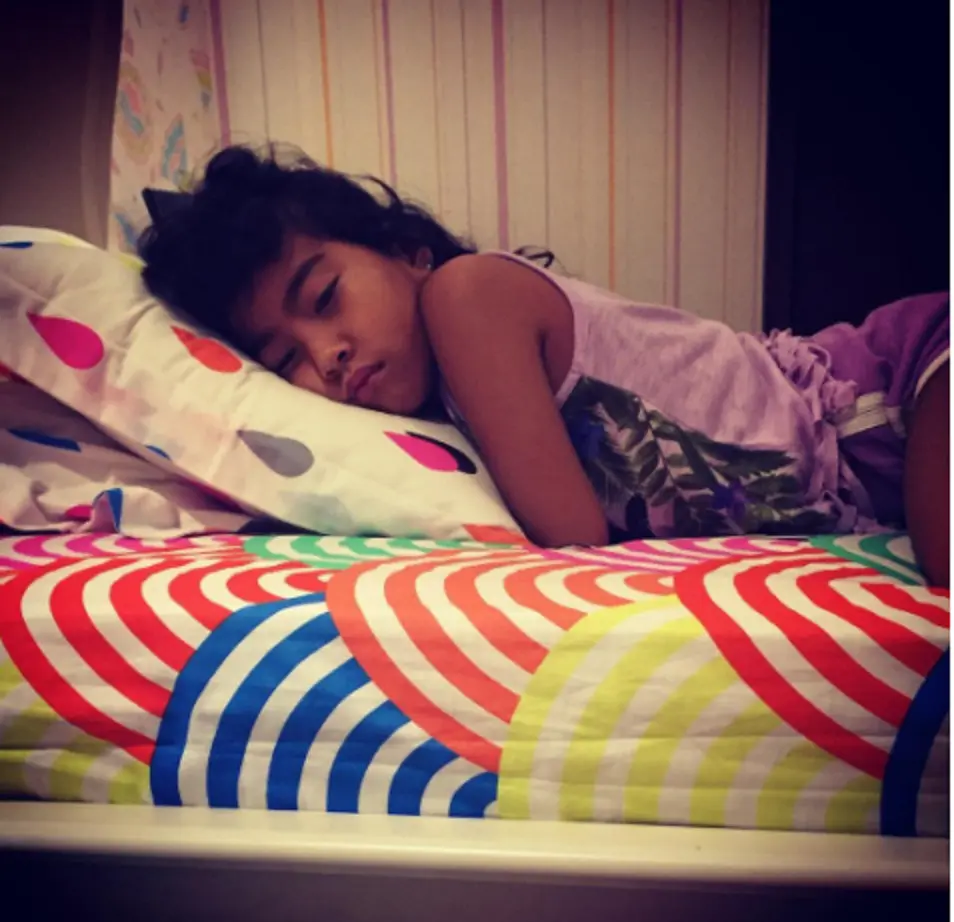 Anak kedua Meisya Siregar jatuh sakit. (Instagram/meisya__siregar)