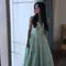 Kim Sejeong Anggun Pakai Gaun Mint di Rejuran Symposium