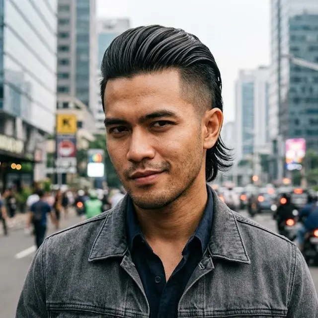 Model Rambut Pria Tipis Samping Panjang Belakang