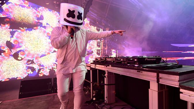 DJ Marshmello. (Christopher Polk / Getty Images untuk Coachella / AFP)