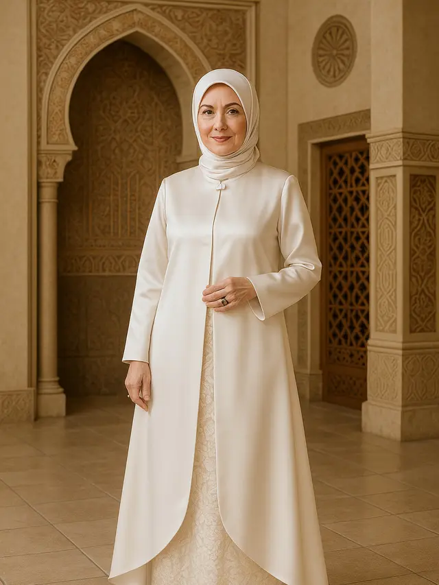 Cardigan Satin untuk Kondangan dan Acara Resmi Ibu-Ibu Usia 50 Tahunan