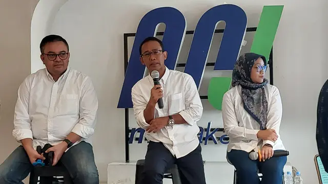 Konferensi pers PT MRT Jakarta, Kamis (16/5/2024). (Foto: Liputan6.com/Arief RH)