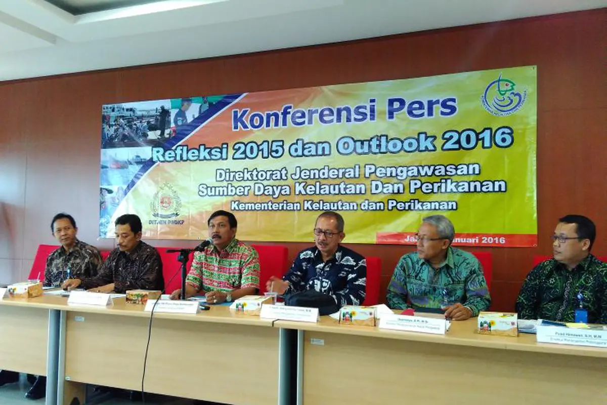 Konferensi PersRefleksi 2015 dan Outlook 2016 Kementerian Kelautan dan Perikanan. (Foto: Fiki Ariyanti/Liputan6.com)