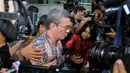 Mantan deputi bidang komersil SKK Migas ini menjalani pemeriksaan di KPK selama kurang lebih tiga jam untuk tersangka Sutan Bhatoegana, Kamis (22/5/14). (Liputan6.com/Faisal R Syam)