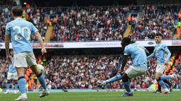 Kemenangan The Cityzens dibuka dengan gol indah Jeremy Doku pada menit ke-60. (AFP/Darren Staples)