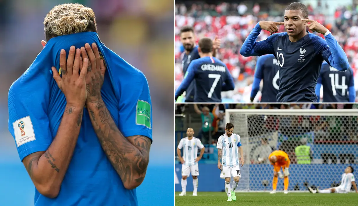 Mulai dari tangisan Neymar saat mengantar Brasil menang hingga kekalahan telak Argentina atas Kroasia menjadi momen menarik terjadi pada matchday ke-2 Piala Dunia 2018 Rusia. Berikut momen-momen menarik yang telah terjadi. (Kolase foto-foto AP)