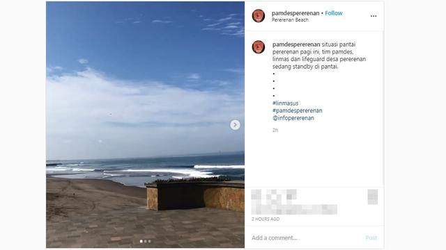 Pantai Pererenan di Kala Corona Covid-19