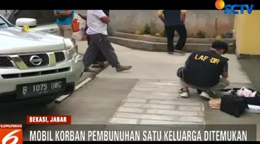 Mobil berplat nomor B 1075 UOG ini merupakan mobil korban yang sempat hilang sejak kejadian Selasa lalu.