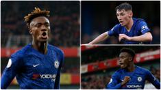 Frank Lampard memberikan banyak kesempatan kepada para pemain muda Chelsea untuk tampil bersama tim utama. Talenta-talenta muda Chelsea ini berusaha memberikan yang terbaik pada kesempatan itu. Berikut darah-darah muda Chelsea di musim ini. (Kolase foto AFP)